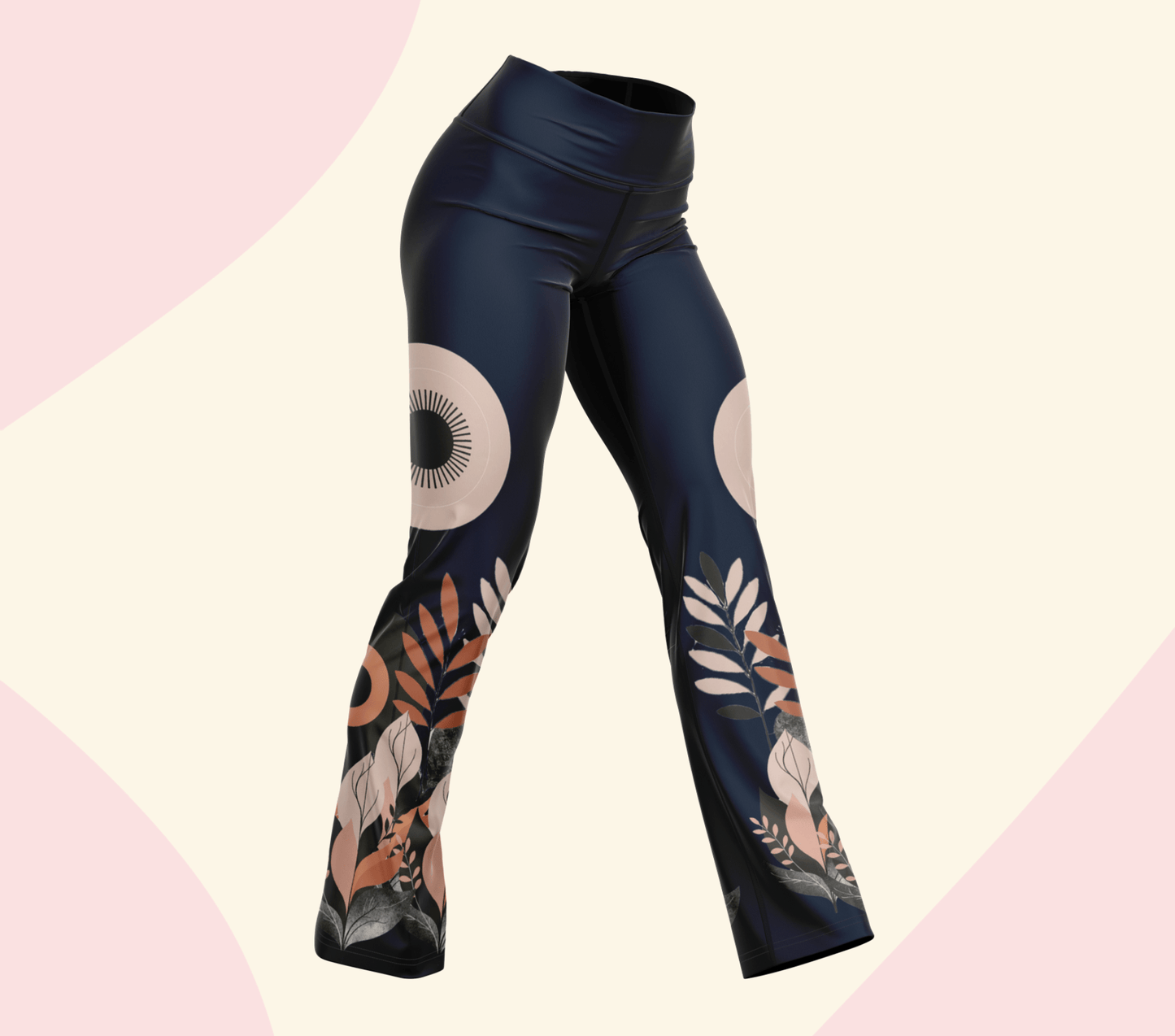 Fluran Retro Flare Yoga Pants Leggings for Women