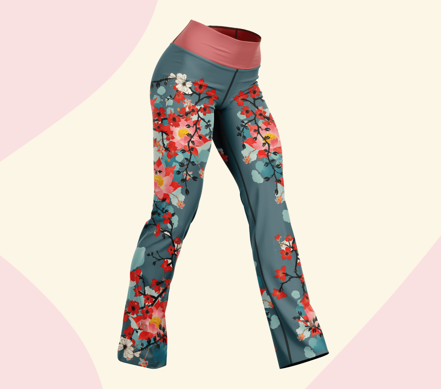 Blush Flare Yoga Pants Leggings for Woman