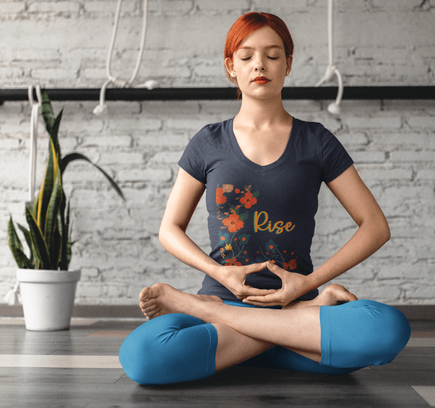 Elowen V-neck T-shirt Yoga Wellness for Women
