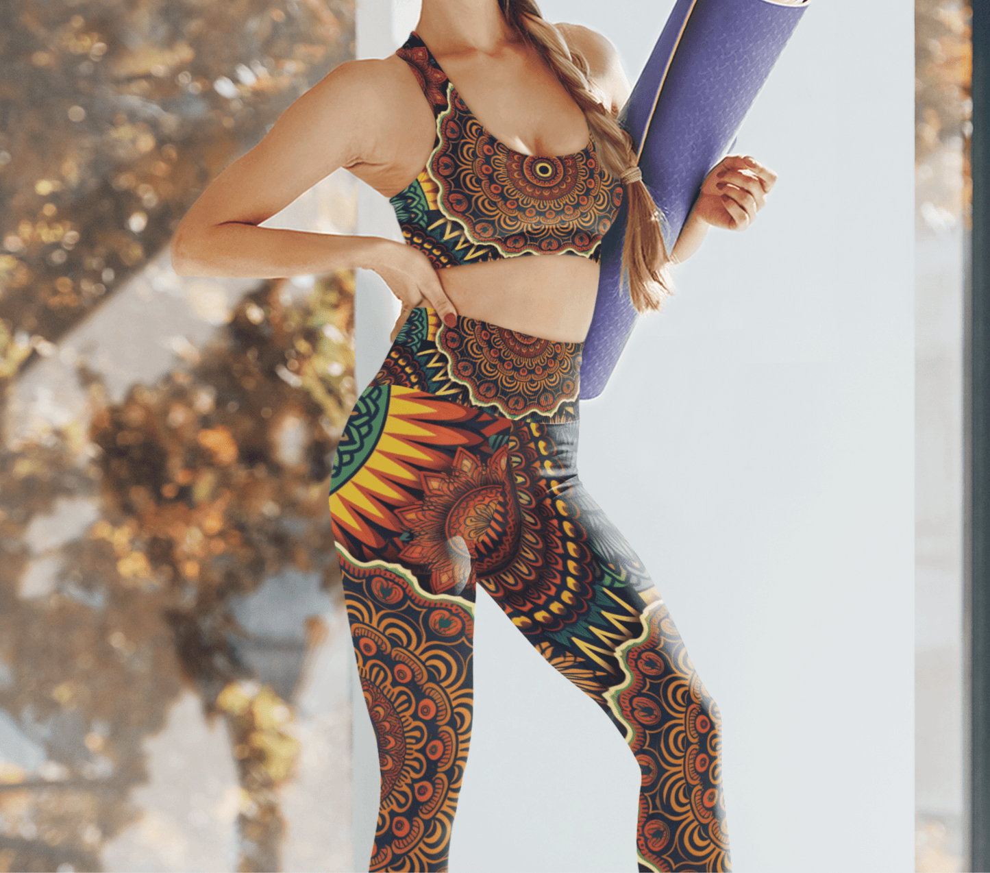 Vibrant Mandala Yoga Pants Leggings