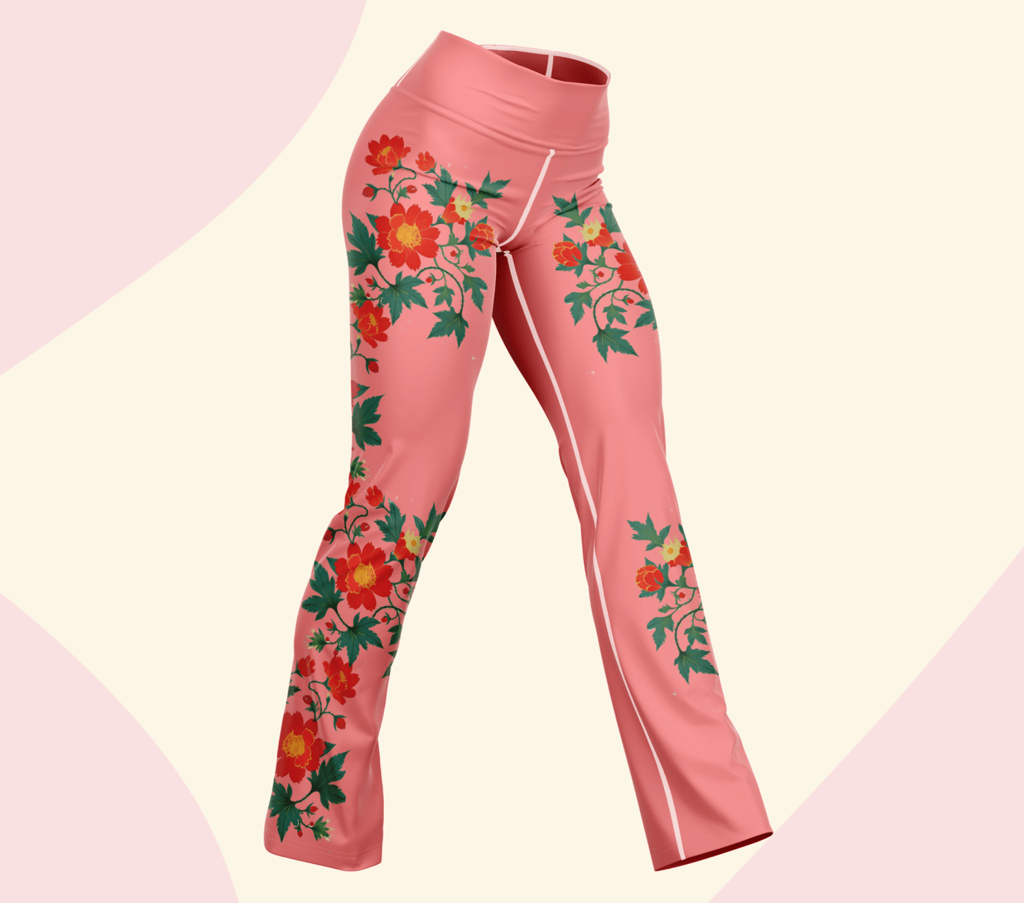 Willfrith Floral Flare Yoga Pants Leggings for Women