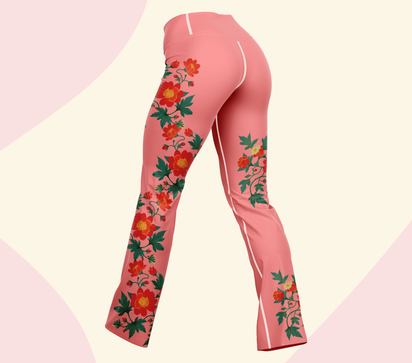 Willfrith Floral Flare Yoga Pants Leggings for Women