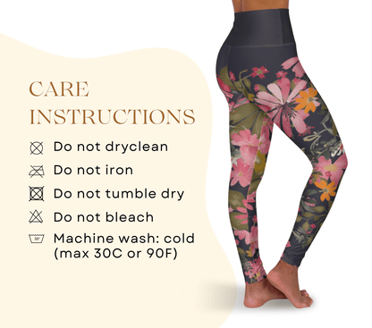 Neris Floral Yoga Pants Leggings for Women