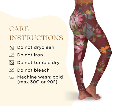 Reign Floral Yoga Pants Leggings for Woman