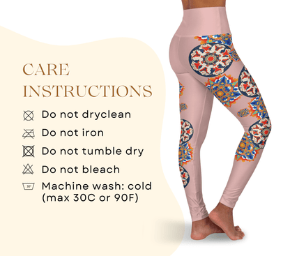 Ritsy Floral Mandala Yoga Pants Leggings for Woman