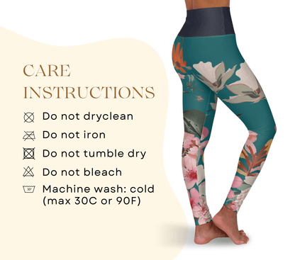 Monroe Floral Yoga Pants Leggings for Woman