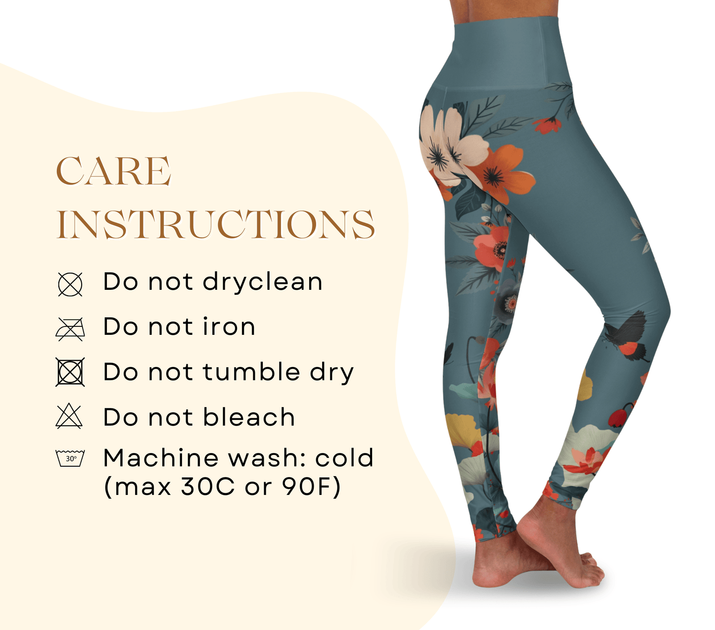 Beckett Floral Yoga Pants Leggings for Woman