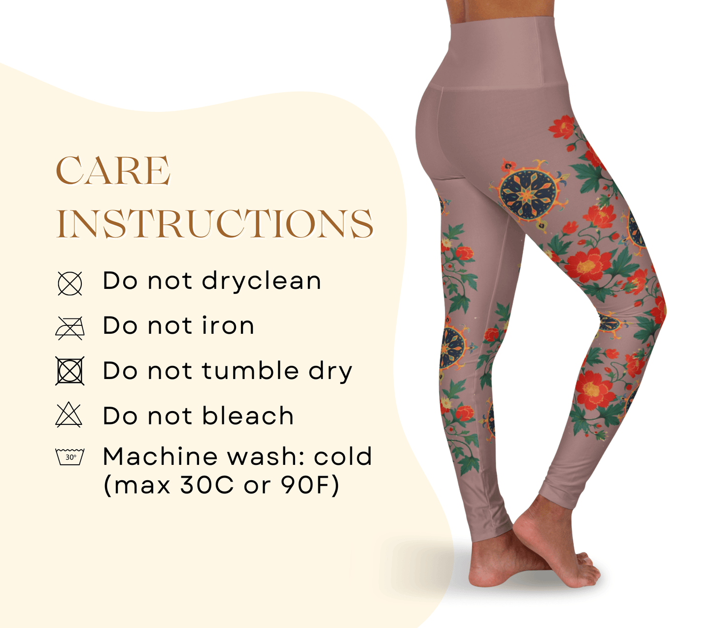 Atens Floral Yoga Pants Leggings for Woman
