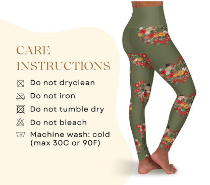 Blu HeartBloom Yoga Pants Leggings for Women