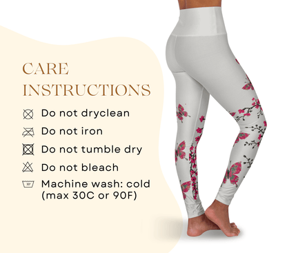 Dapodil Butterfly Blossom Leggings Floral Yoga Pants WellAura Activewear
