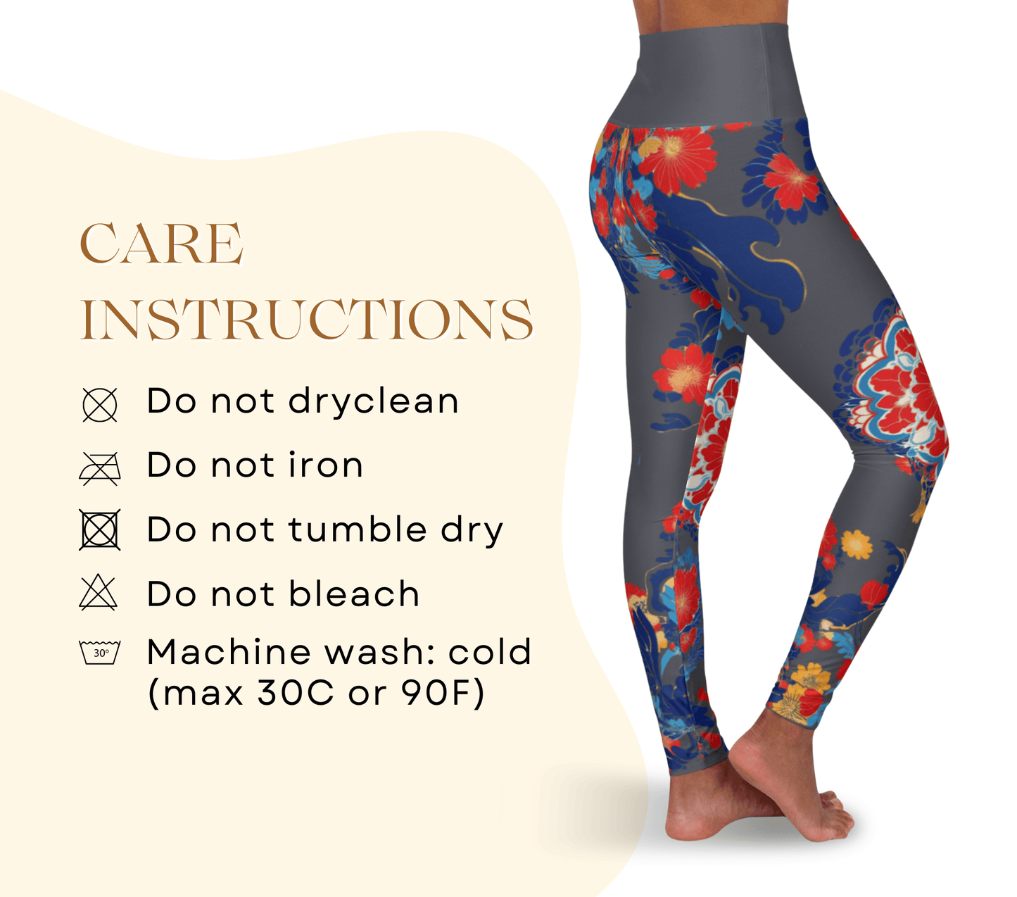 Marley Floral Yoga Pants Leggings for Woman