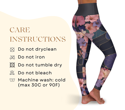 Jun Floral Yoga Pants Leggings for Women