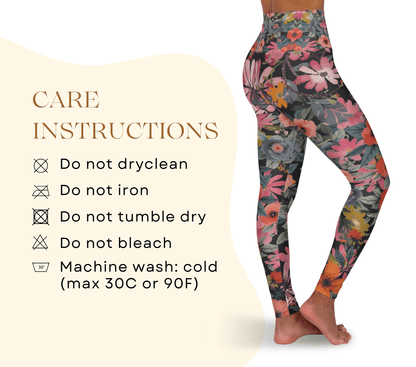 Julls Floral Yoga Pants Leggings for Women