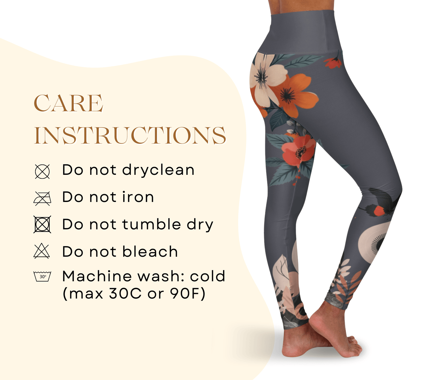 Arnie Floral Yoga Pants Leggings for Woman