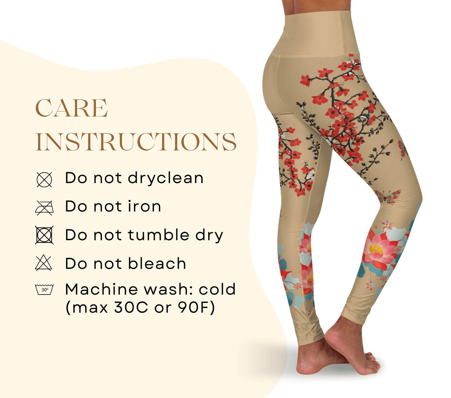 Luna Floral Yoga Pants Leggings for Woman