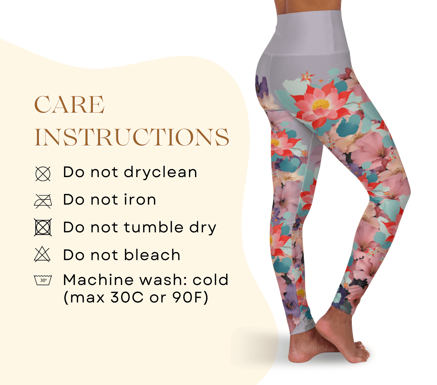 Daina Floral Yoga Pants Leggings for Woman