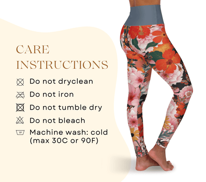 Indi Floral Yoga Pants Leggings for Women