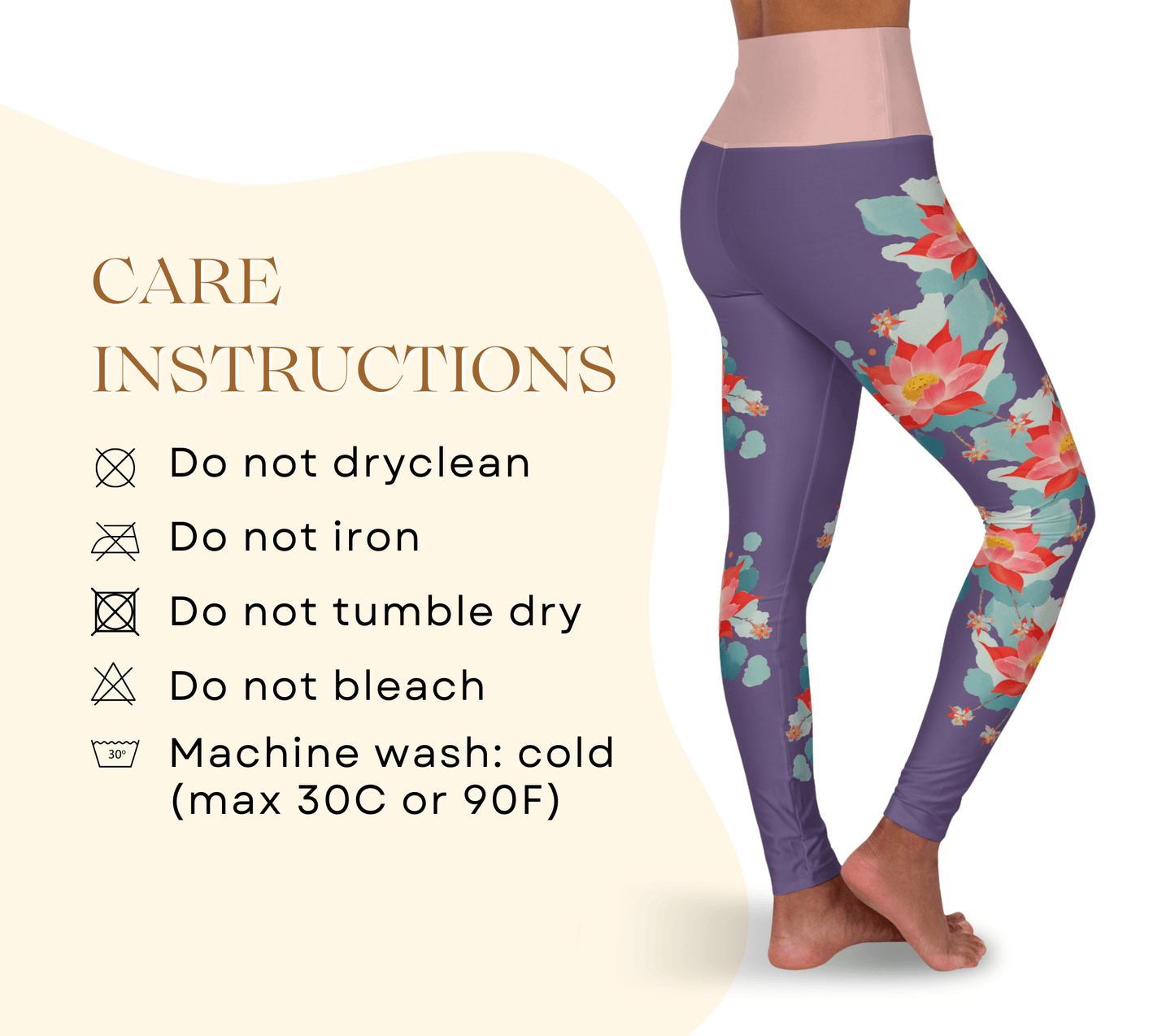 Lizzy Floral Yoga Pants Leggings for Women