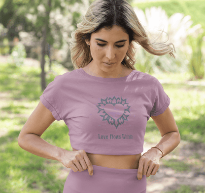 Love Flows Within Yoga Crop Top