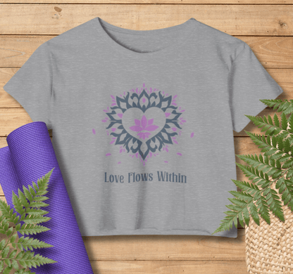 Love Flows Within Yoga Crop Top