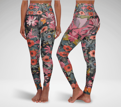 Julls Floral Yoga Pants Leggings for Women