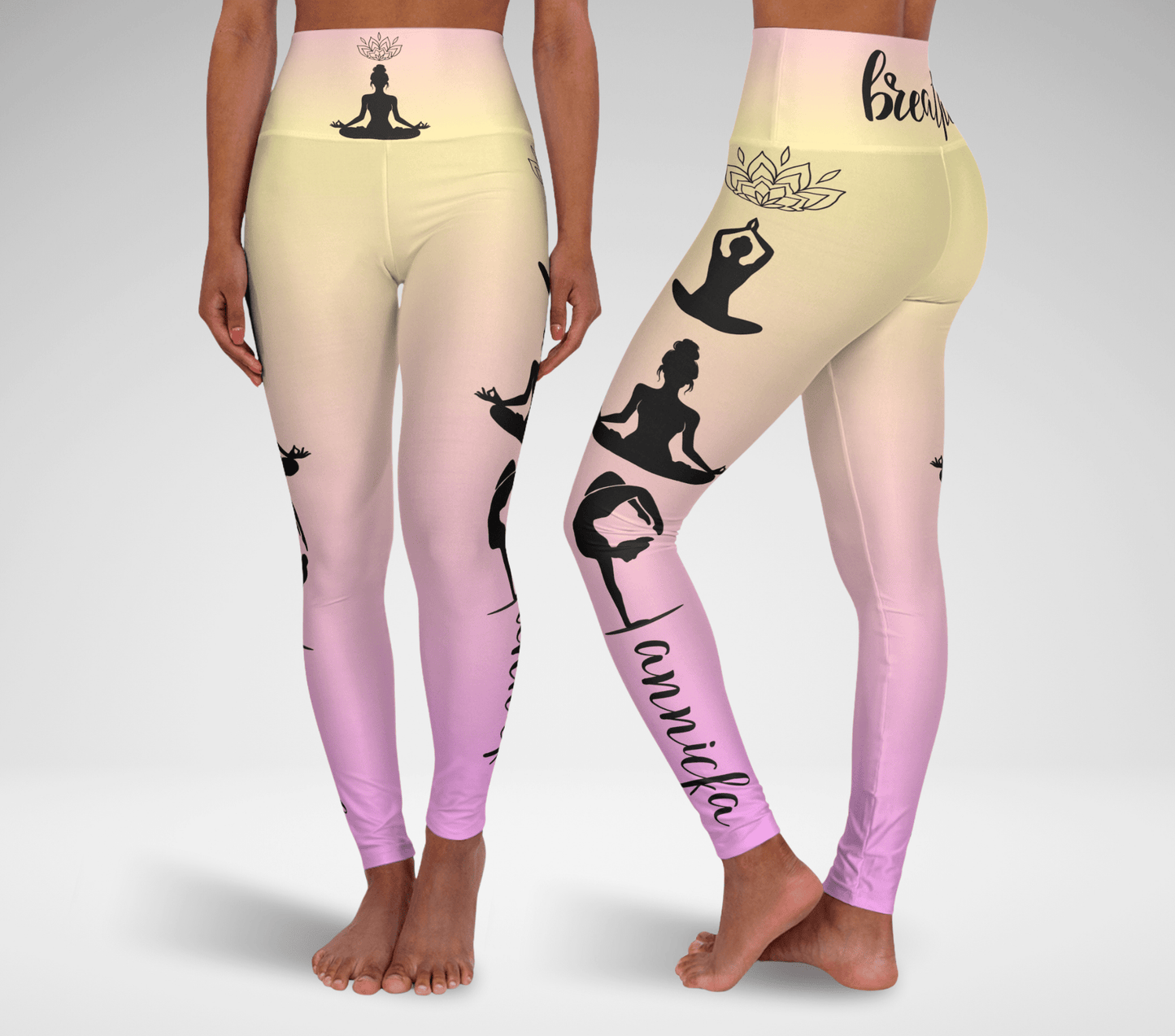 Gradient Breathe Yoga Pants Leggings