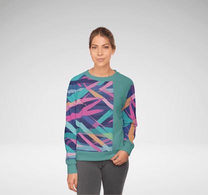 Elowyn Sleek Geometric Sweatshirt