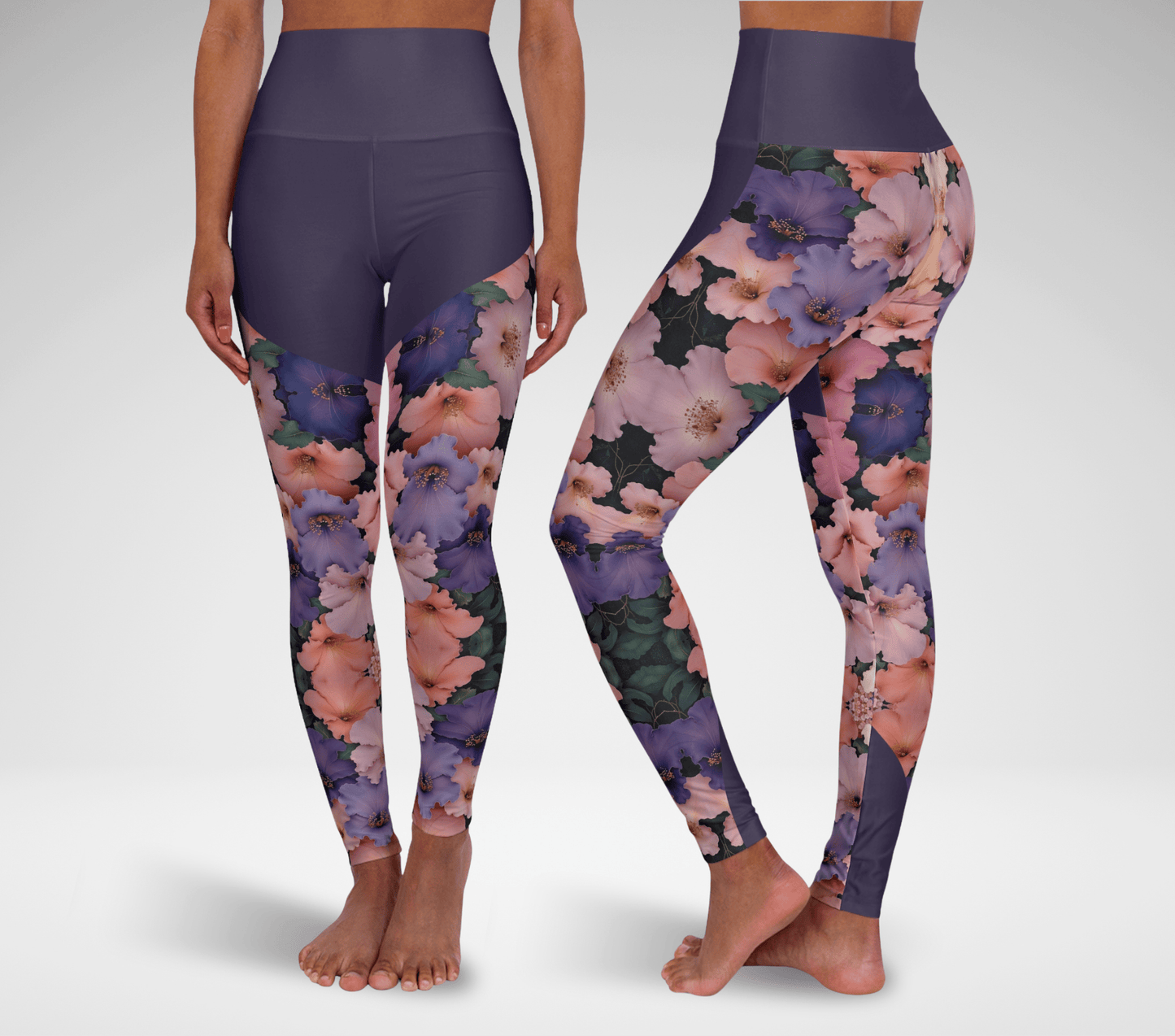 Britney Floral Mandala Yoga Pants Leggings for Woman