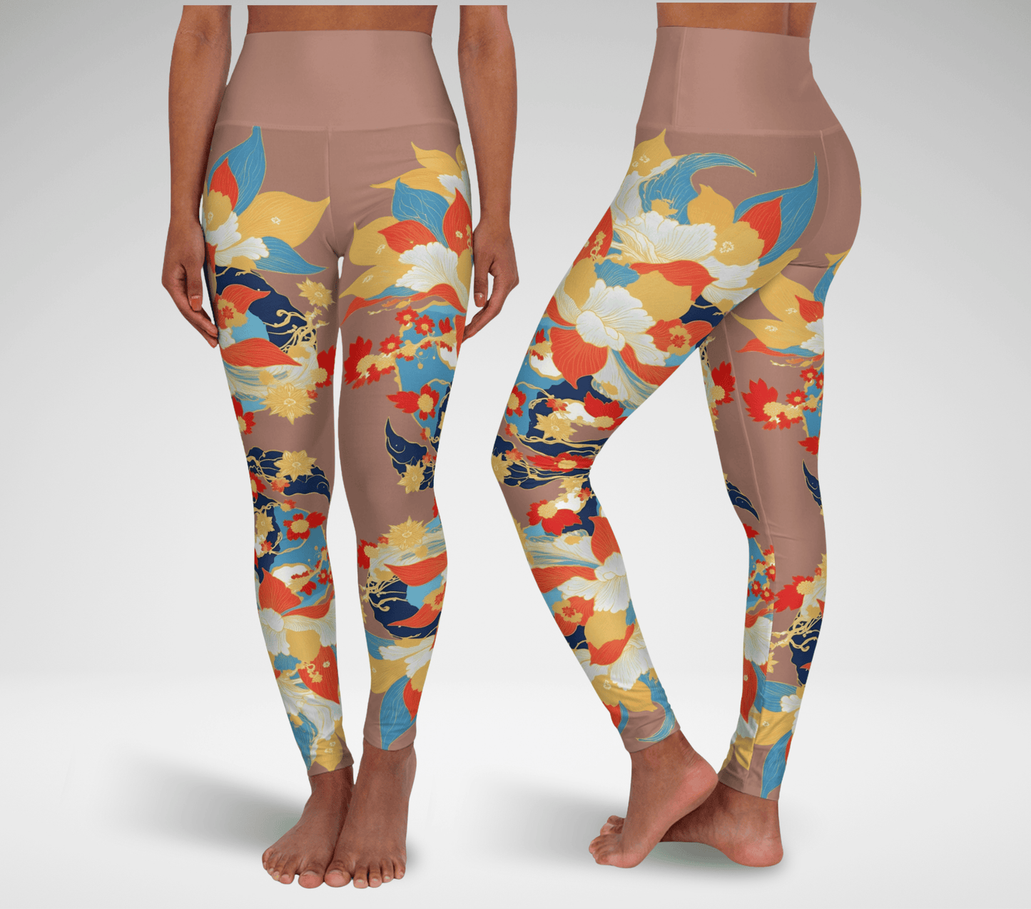 Zeve Floral Yoga Pants Leggings for Women