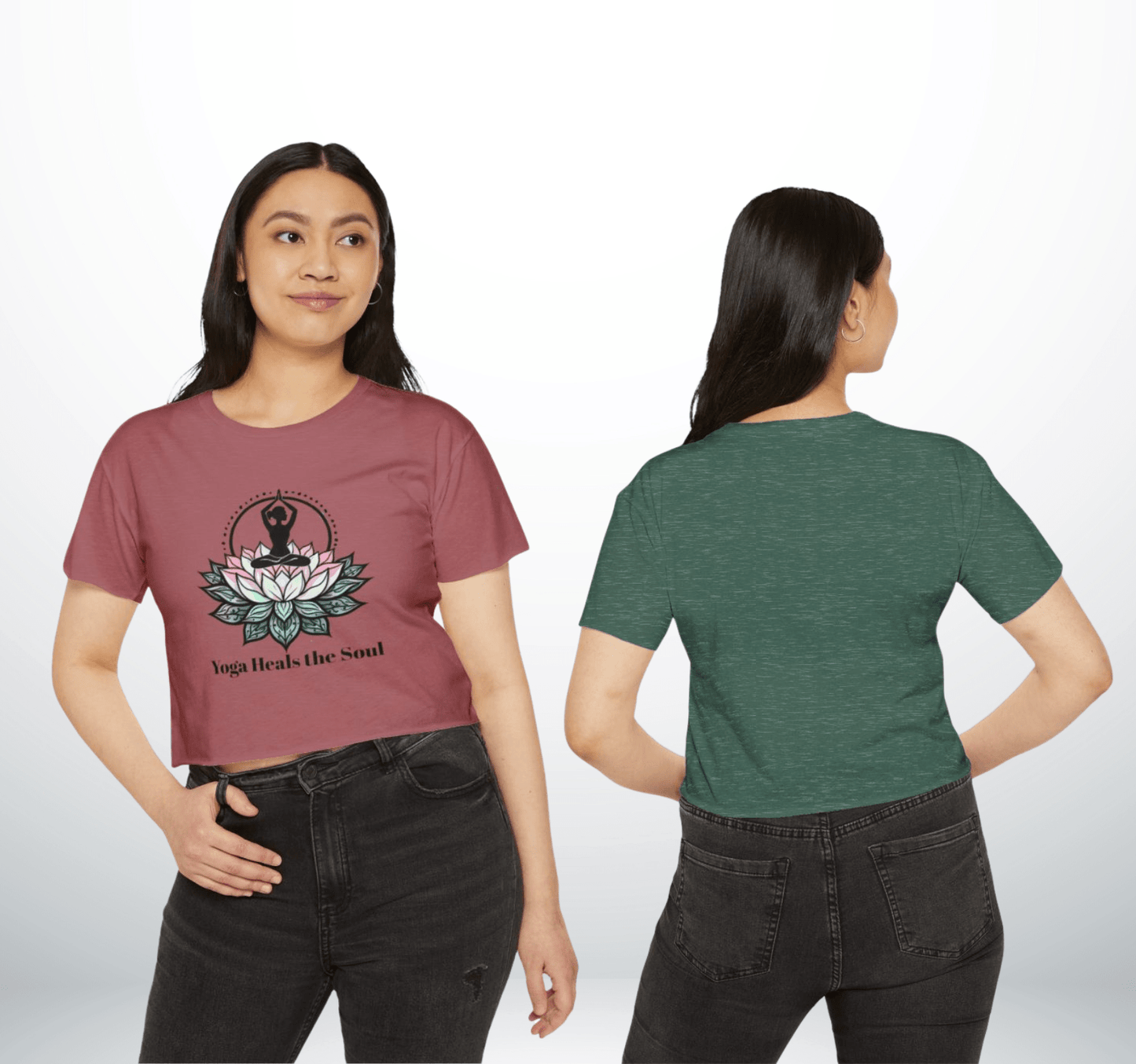 Heal The Soul Yoga Shirt Crop Top ﻿