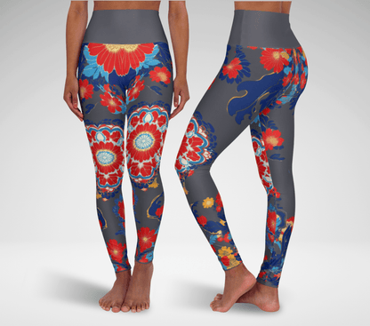 Marley Floral Yoga Pants Leggings for Woman