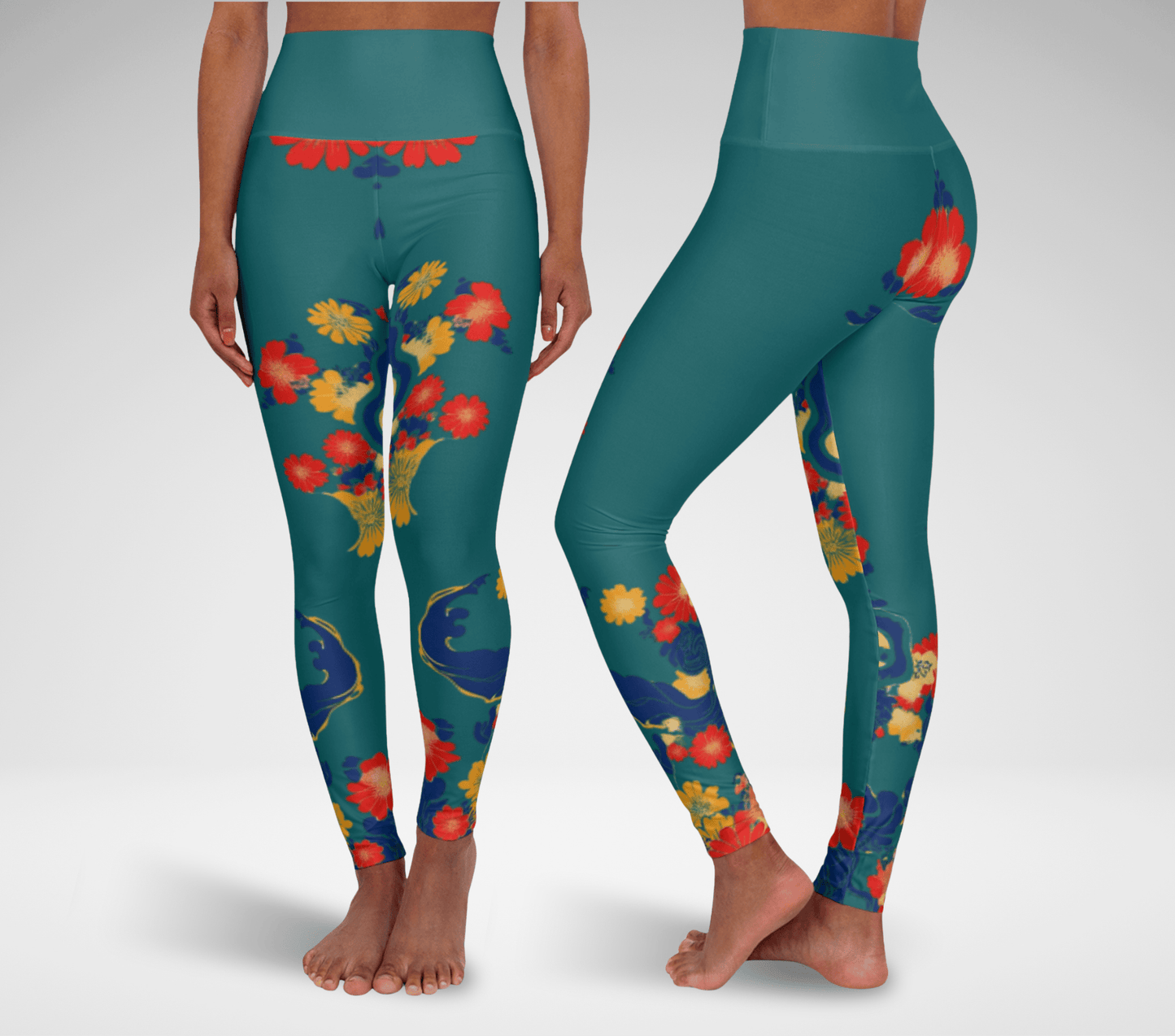 Tyler Floral Yoga Pants Leggings for Woman