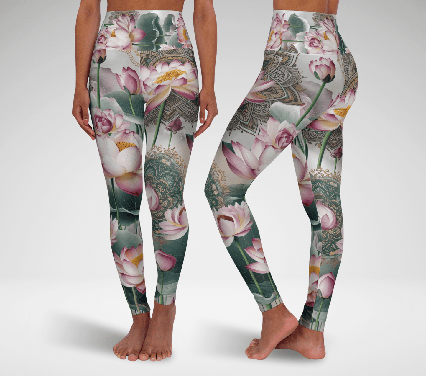 Lotus Mandala Yoga Pants Leggings