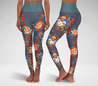 Coca Face Mandala Yoga Pants Leggings for Women