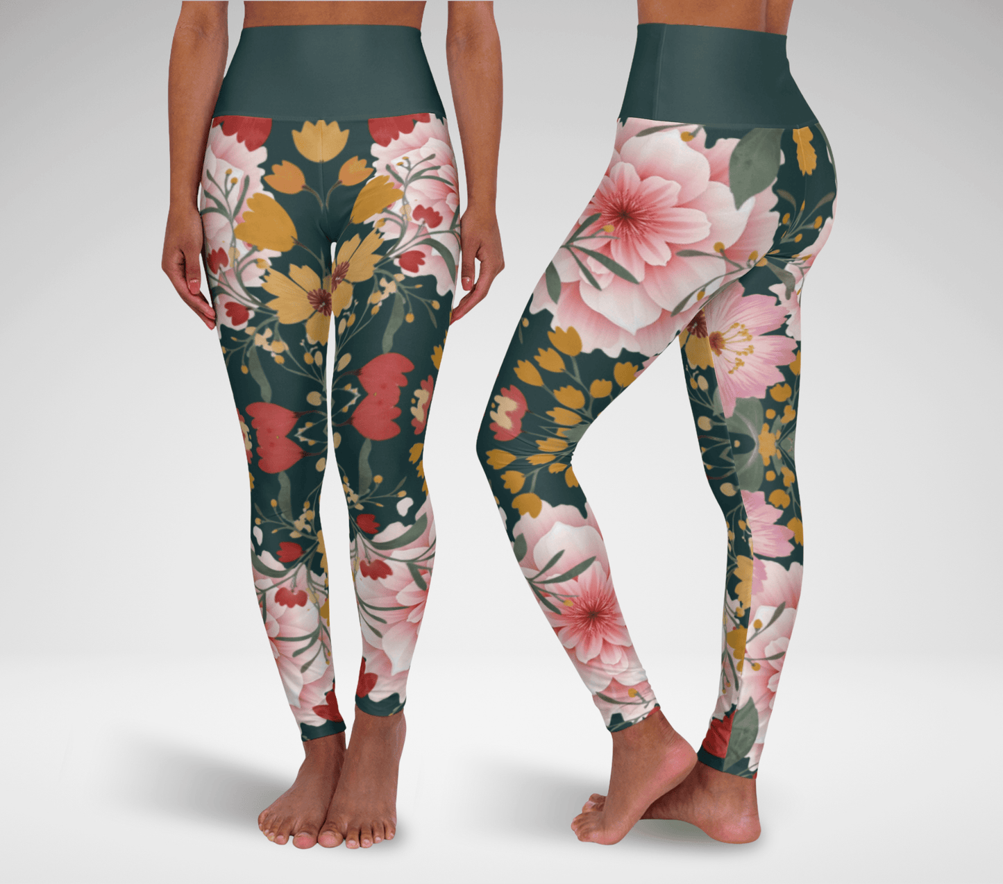 Rigby Floral Yoga Pants Leggings for Women