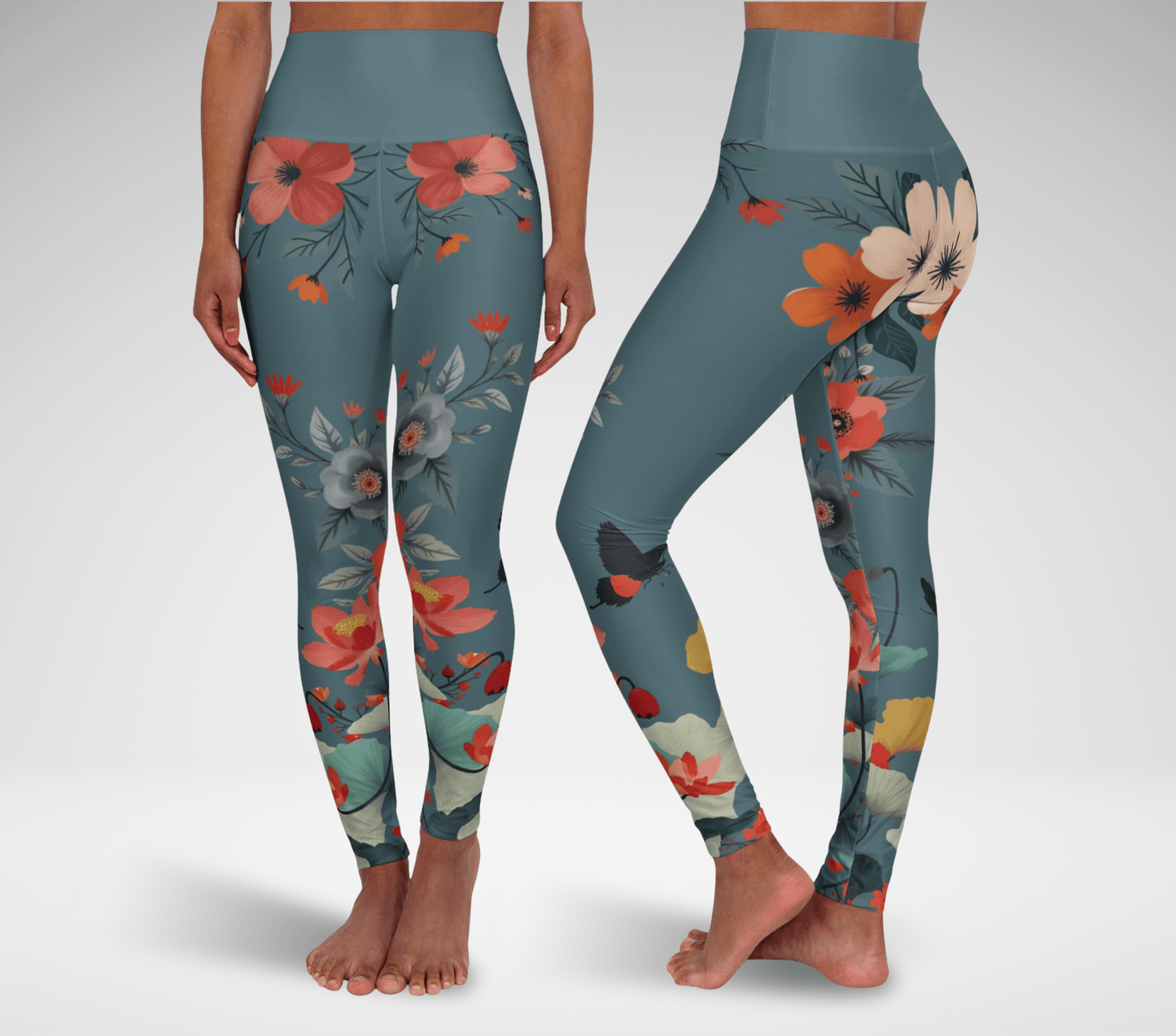 Beckett Floral Yoga Pants Leggings for Woman