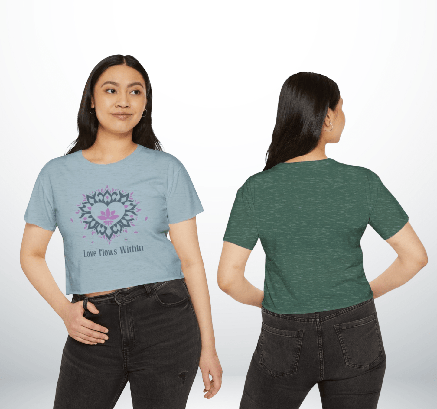 Love Flows Within Yoga Crop Top