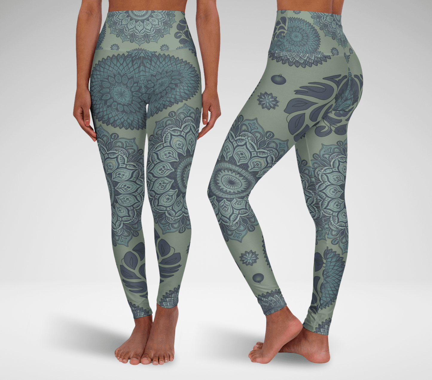 Sage Mandala Yoga Pants Leggings