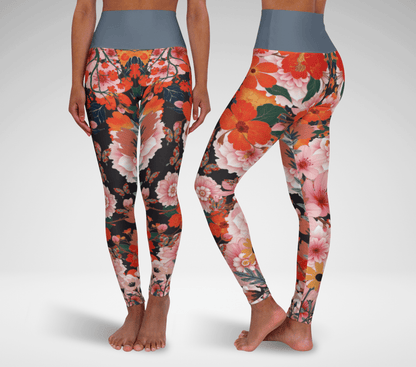 Indi Floral Yoga Pants Leggings for Women