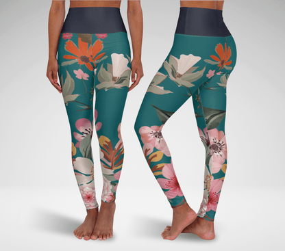 Monroe Floral Yoga Pants Leggings for Woman