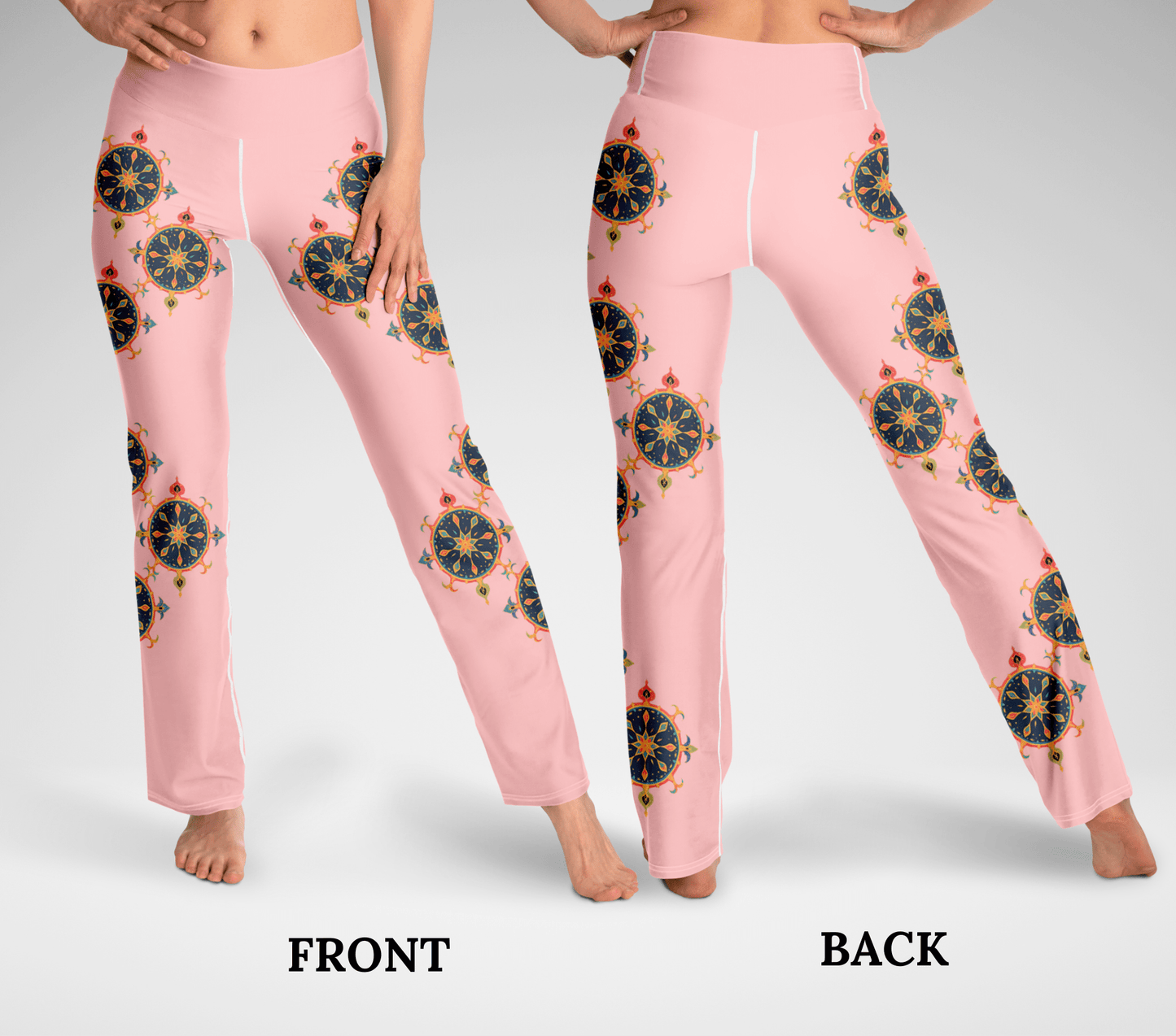 Ozion Mandala Flare Yoga Pants Leggings for Woman