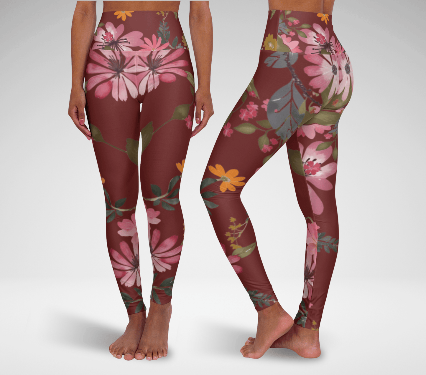 Reign Floral Yoga Pants Leggings for Woman