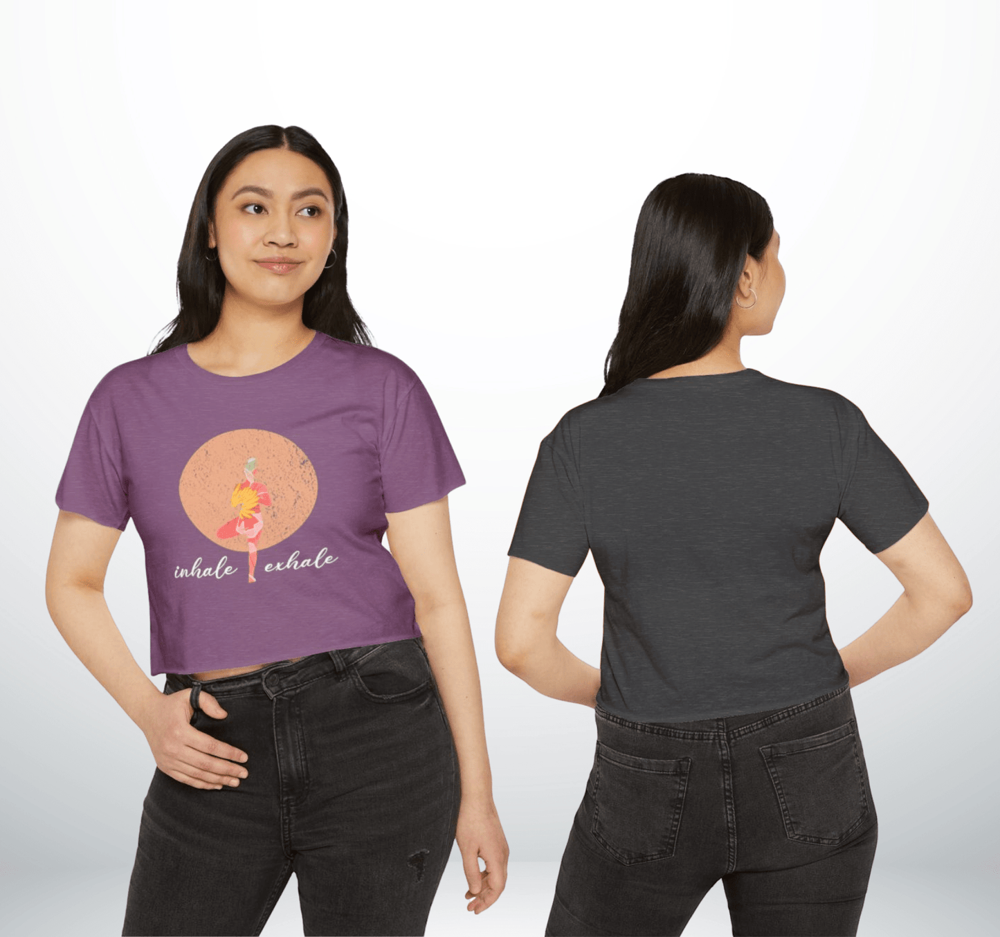 Kayle Yoga Shirt - Inhale Exhale Crop Top ﻿