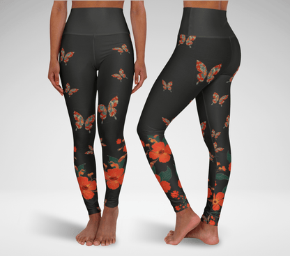Leander Floral Yoga Pants Leggings for Women