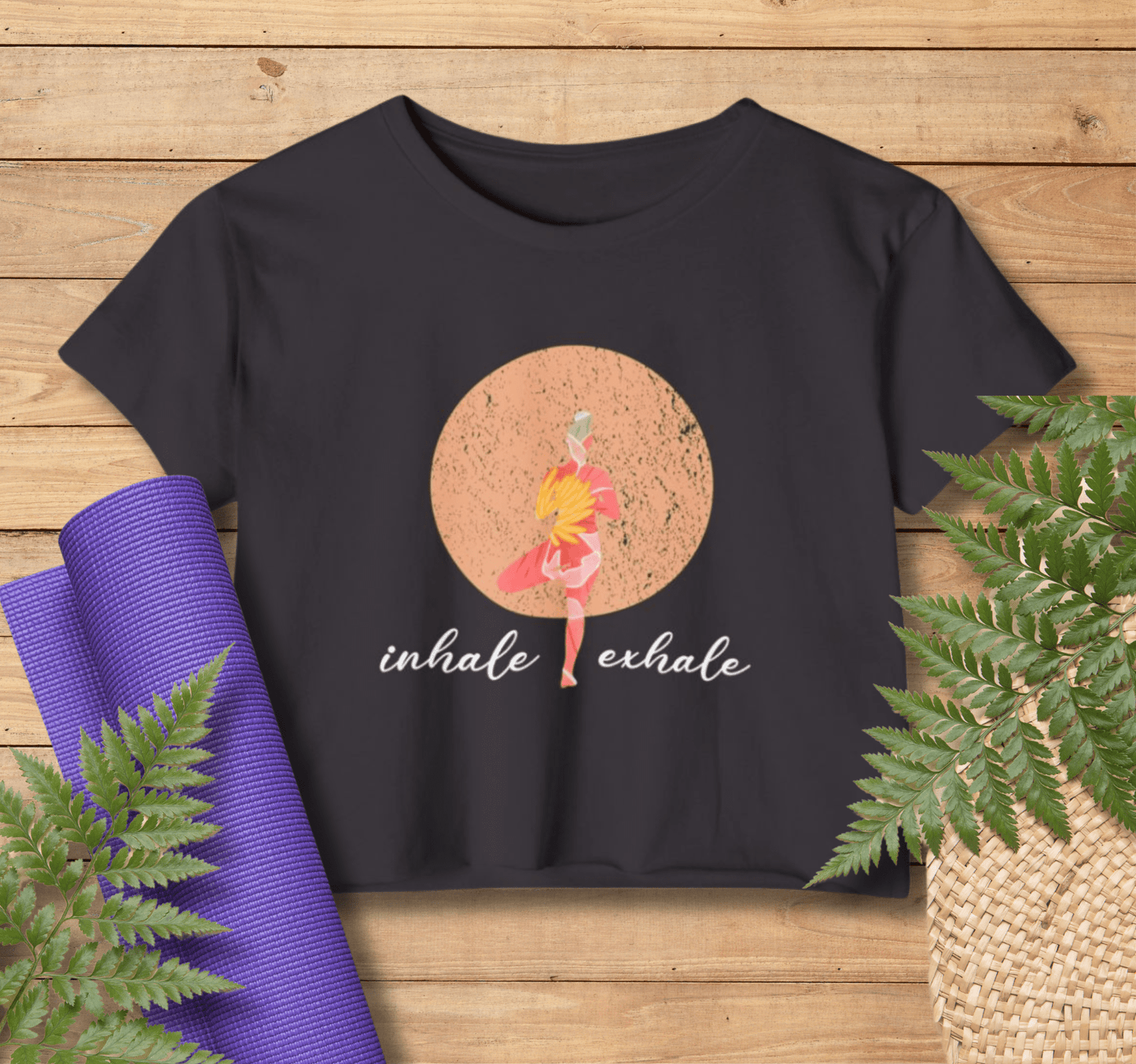 Kayle Yoga Shirt - Inhale Exhale Crop Top ﻿