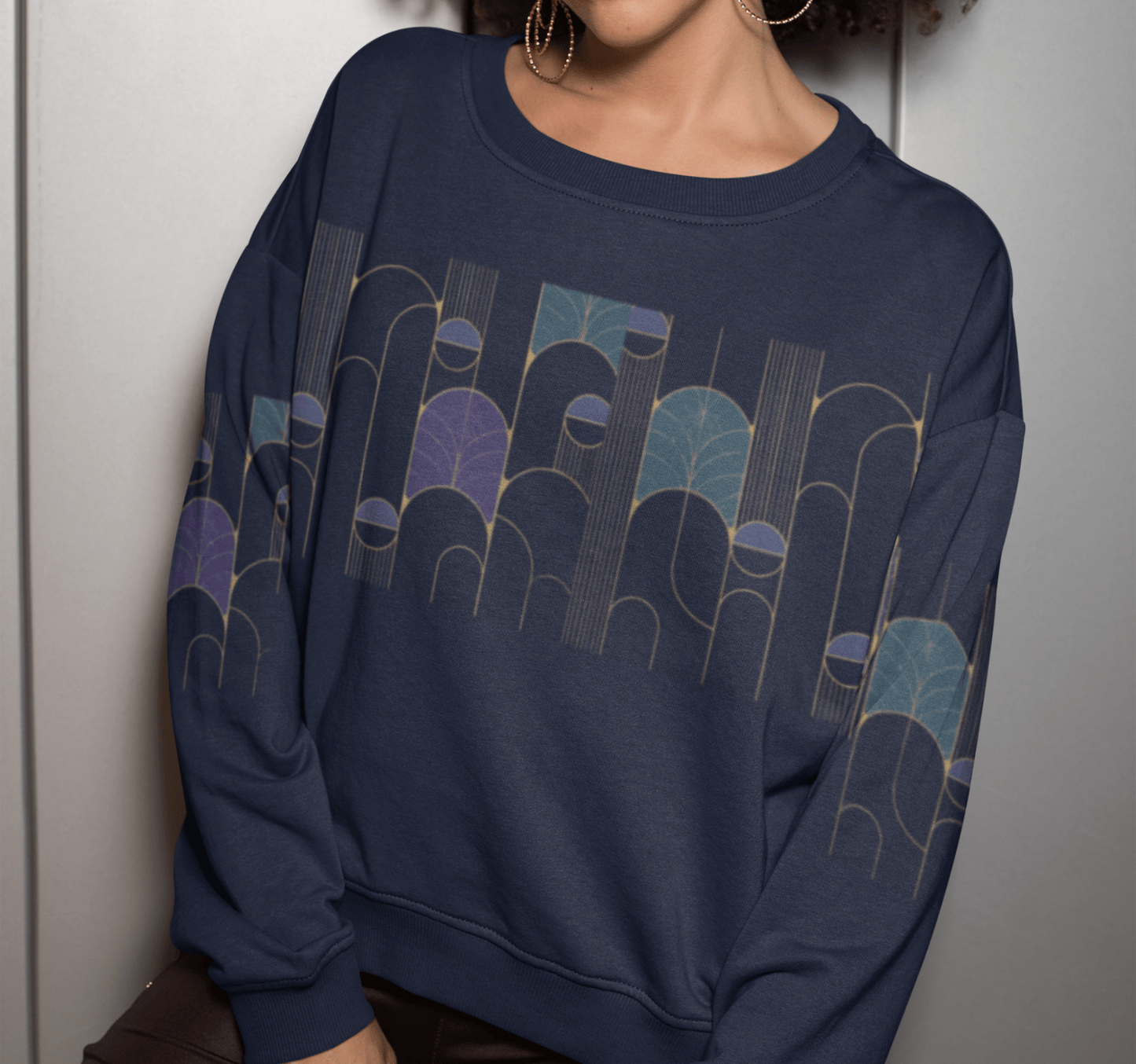 Gaia Modern Geometric Sweatshirt