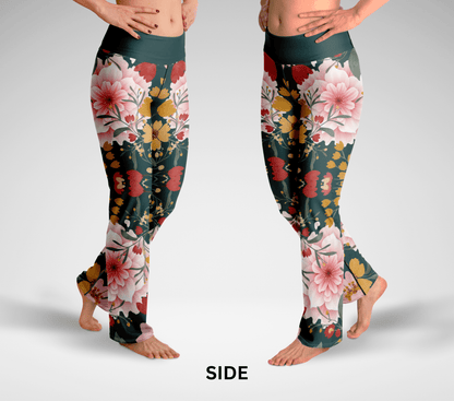 Rigby Floral Flare Yoga Pants Leggings for Women