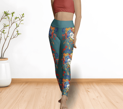 Einar Face Mandala Yoga Pants Leggings for Women