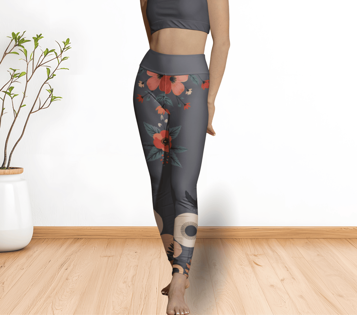 Arnie Floral Yoga Pants Leggings for Woman