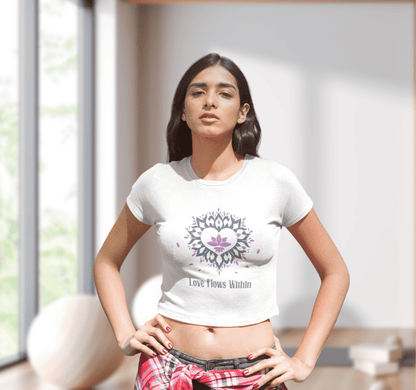 Love Flows Within Yoga Crop Top